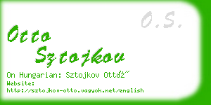 otto sztojkov business card